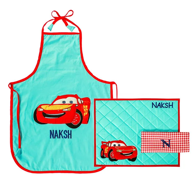 Cars Table Etiquette Set (Sea Green)