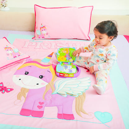 Unicorn Double Bedding Set (Pink)