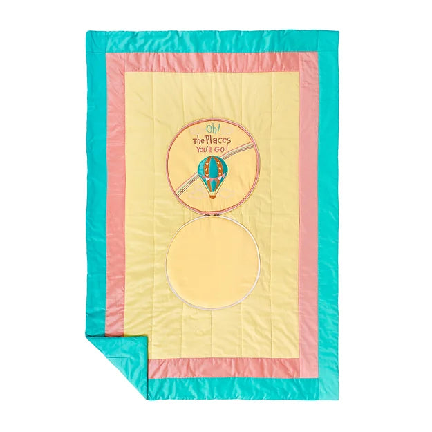 Cappadocia Single Bed Travel Cushion cum Quilt (Lemon)