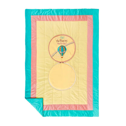 Cappadocia Single Bed Travel Cushion cum Quilt (Lemon)