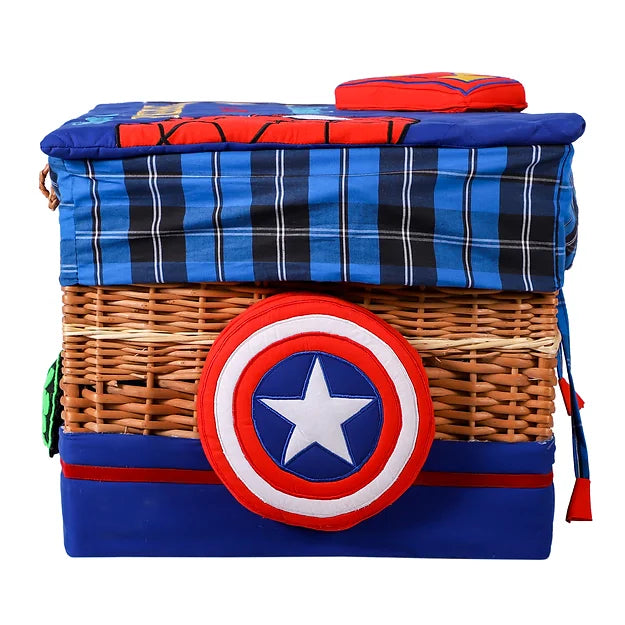 Superhero Medium Basket with Embellishments