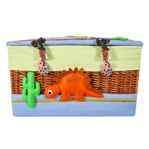 Little Dino Medium Basket (Blue)