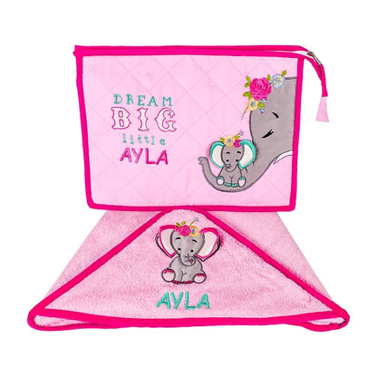 Ellie 2pcs Bath Set (Pink)