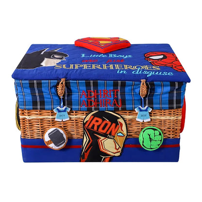 Superhero Medium Basket with Embellishments