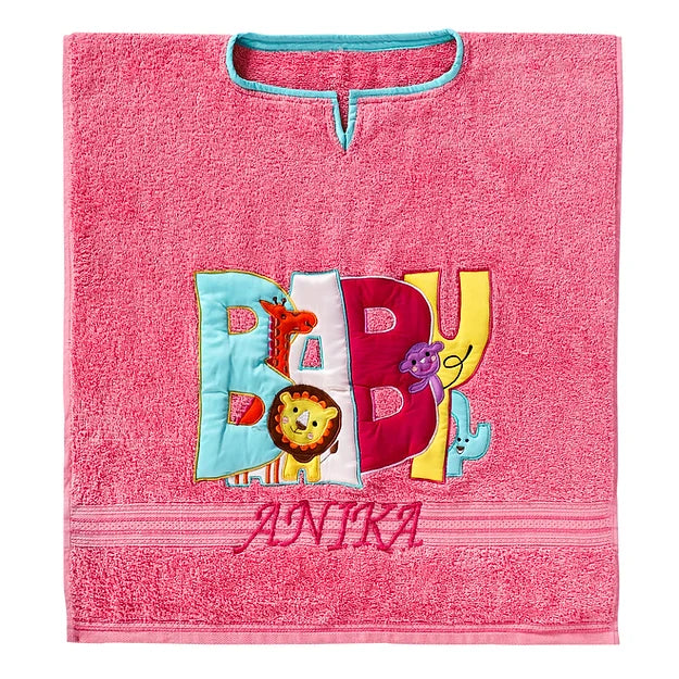 Madagascar Towel Poncho(Pink)