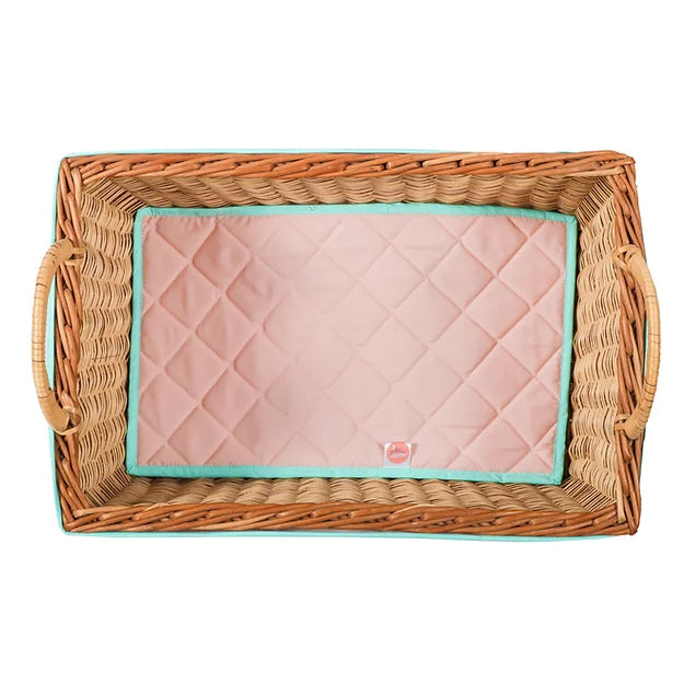 Love U to Moon Quilt-in-a-Basket (Peach)