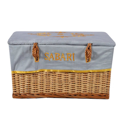 Royal Crest Small Basket (Light Grey)