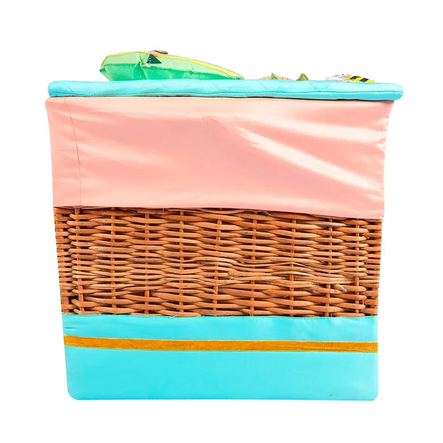 Cappadocia Trunk Basket with embellishments (Sea Green)