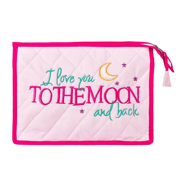 Love U to Moon 3-Pouch Set (Pink)