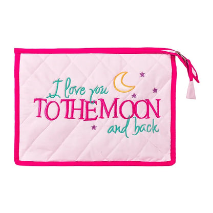 Love U to Moon 3-Pouch Set (Pink)