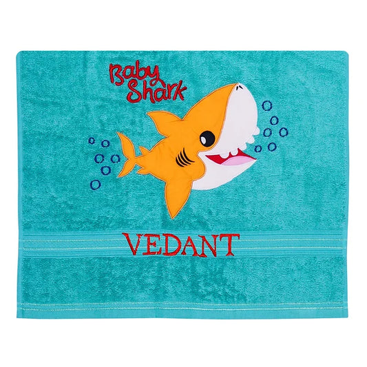 Baby Shark Towel (Teal)