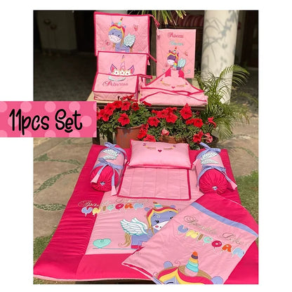 Unicorn 11pcs Baby Trousseau (Pink)