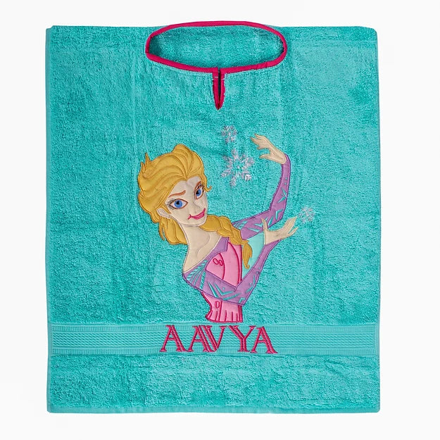 Princess Elsa Towel Poncho (Sea Green)