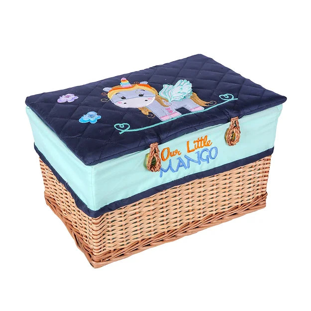 Unicorn Small Basket (Blue)