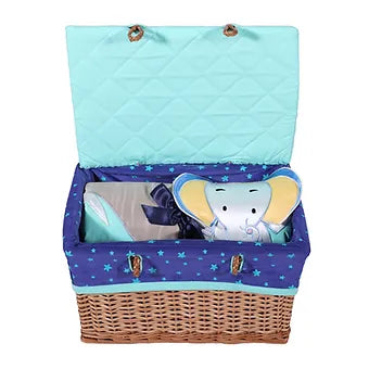 Ellie Quilt in a Basket (Sea Green)