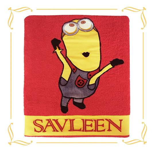 Minion Bath Towel (Red)