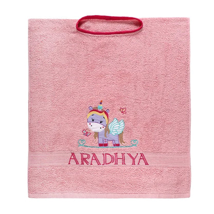 Unicorn Towel Poncho (Pink)