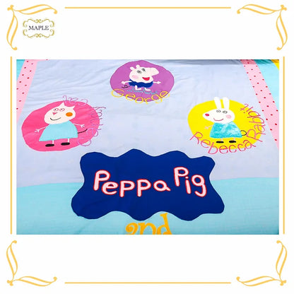 Peppa Pig Single Bed Quilt (Teal)