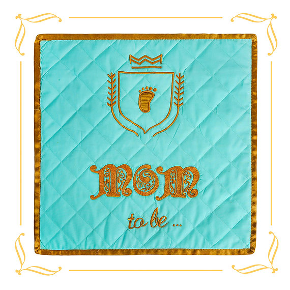 Parents-to-be Cushion Cover (Sea Green)