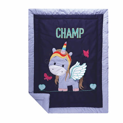 Unicorn Quilt (Blue)