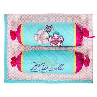 Little Miracle 3pcs Set - Cot Sheet and Bolsters