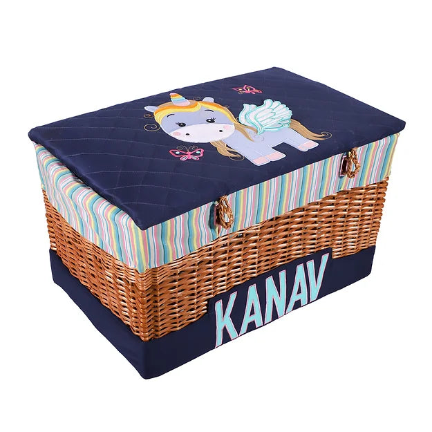 Unicorn 4pcs Basket Hamper (Blue)