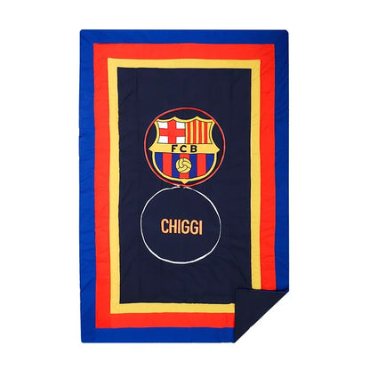 FC Barcelona Travel Cushion cum Quilt