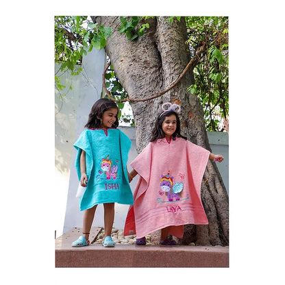 Unicorn Towel Poncho (Sea Green)