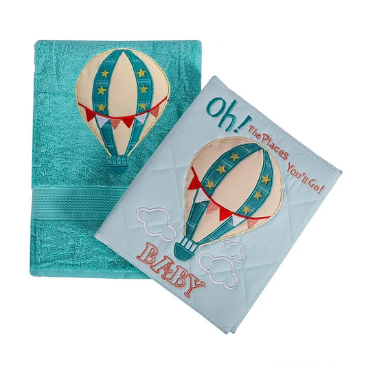 Cappadocia Towel and File Hamper (Sea Green)