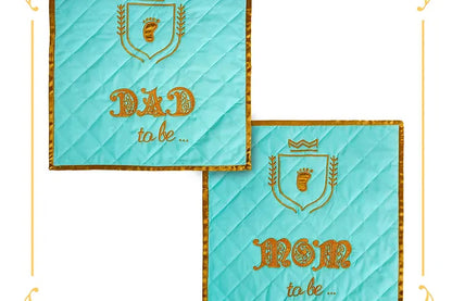 Parents-to-be Cushion Cover (Sea Green)