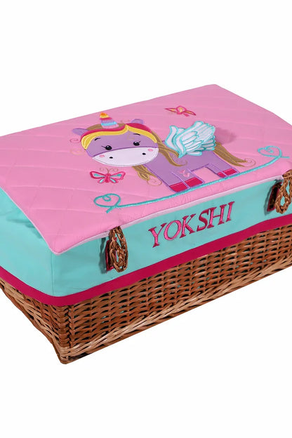 Unicorn Small Basket (Pink)