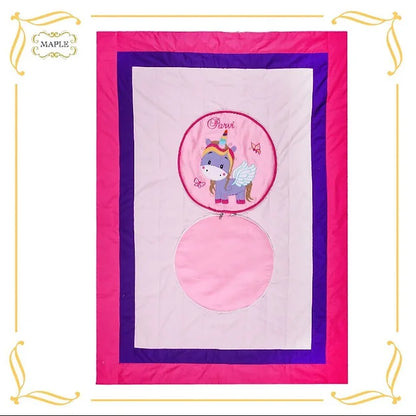 Unicorn Cushion-cum-Quilt (Pink)