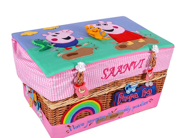 Peppa 4pcs Basket Hamper (Pink)