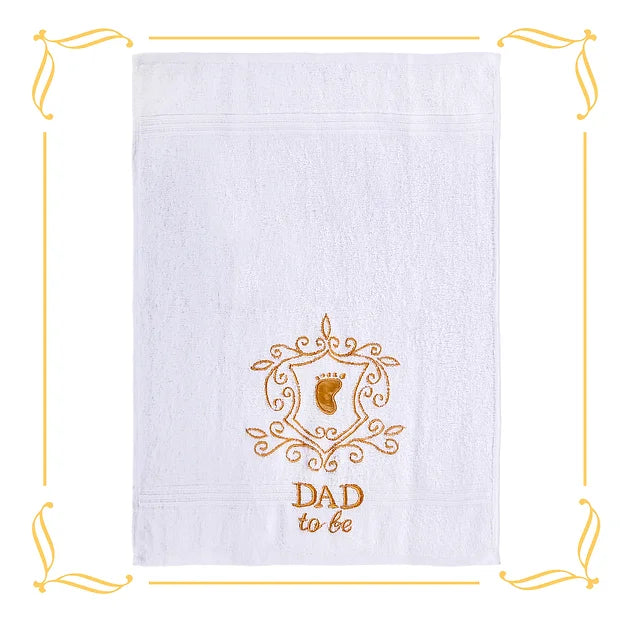 Parents-to-be Hand Towel Set (White)