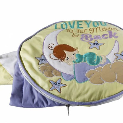 "Love U to theMoon" Travel Cushion-cum-Quilt