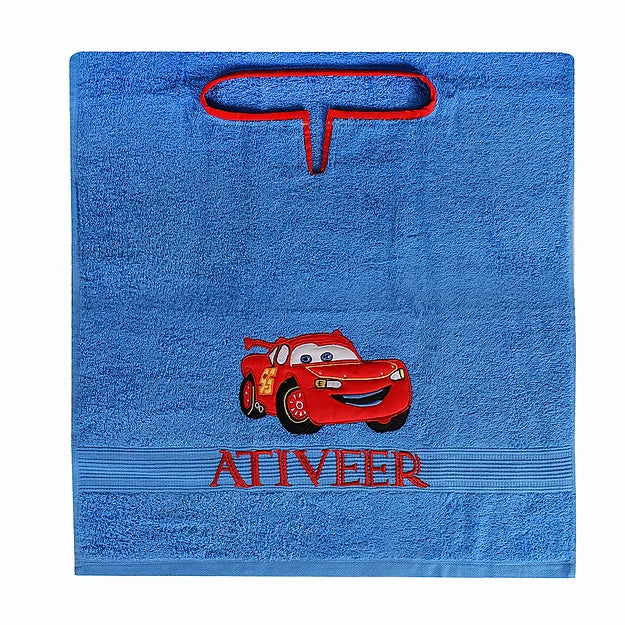 McQueen Towel Poncho (Light Blue)