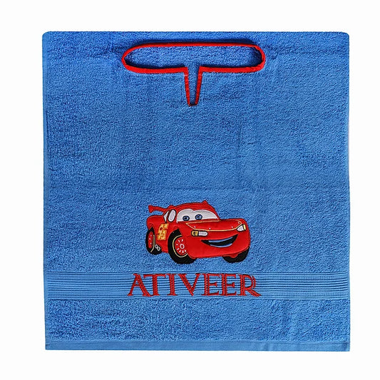 McQueen Towel Poncho (Light Blue)