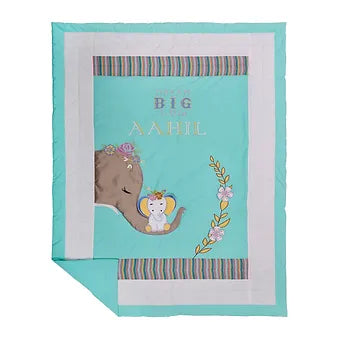 Ellie Quilt in a Basket (Sea Green)