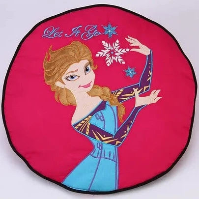 Princess Elsa Travel Cushion cum Quilt (Hot Pink)